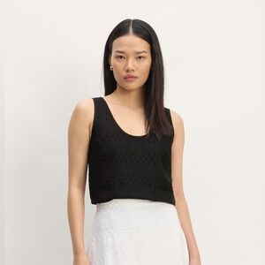 NWT Everlane Linen Eyelet Scoop Neck Tank size 12